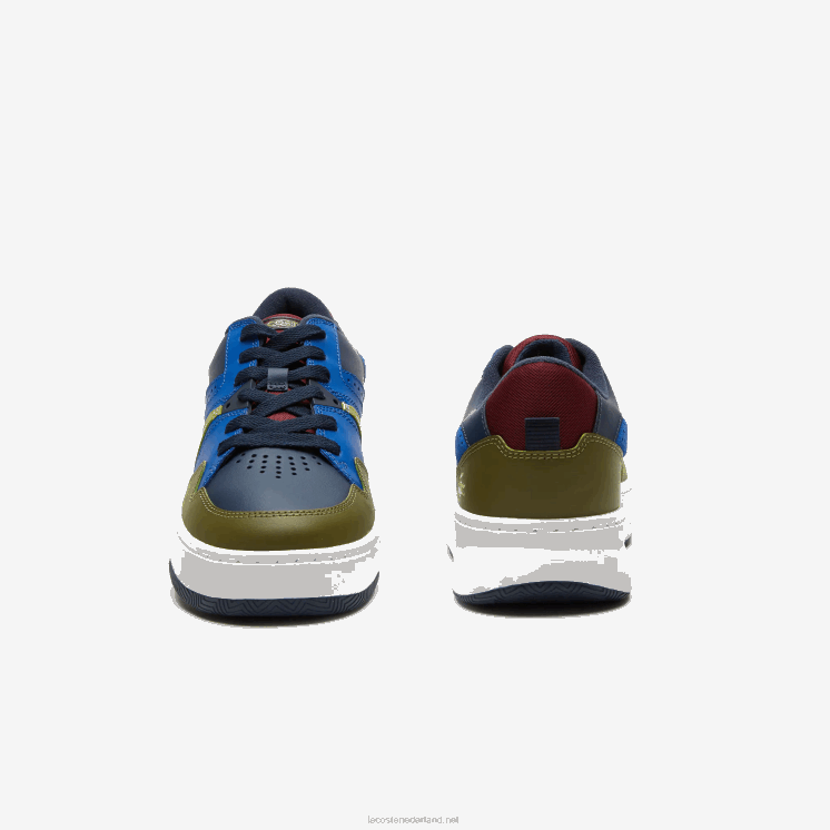 Lacoste l005 leren sneakers 0828H1825 marine kaki ah9 Heren