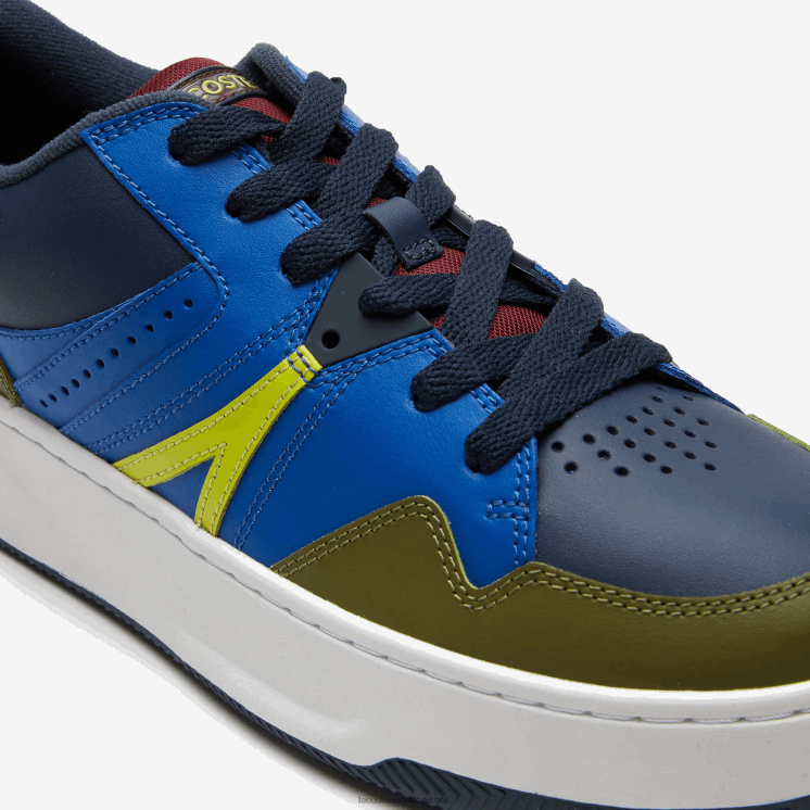 Lacoste l005 leren sneakers 0828H1825 marine kaki ah9 Heren