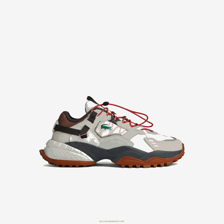 Lacoste l-guard breaker textiel outdoorschoenen 0828H1777 gebroken wit & bruin ow8 Heren