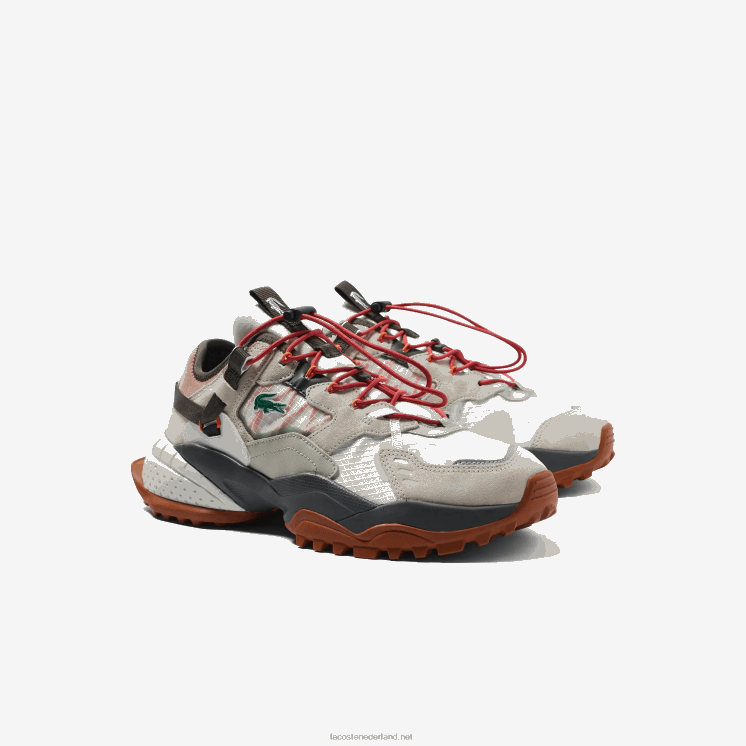 Lacoste l-guard breaker textiel outdoorschoenen 0828H1777 gebroken wit & bruin ow8 Heren