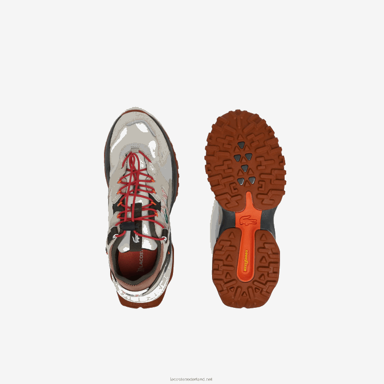Lacoste l-guard breaker textiel outdoorschoenen 0828H1777 gebroken wit & bruin ow8 Heren