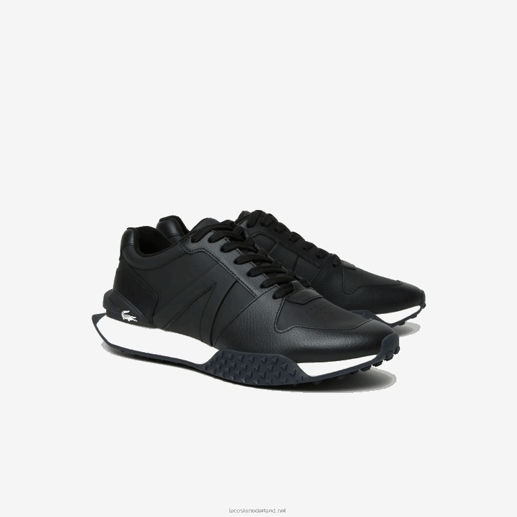 Lacoste l-spin deluxe 2.0 synthetische sneakers 0828H1763 zwart-wit 312 Heren