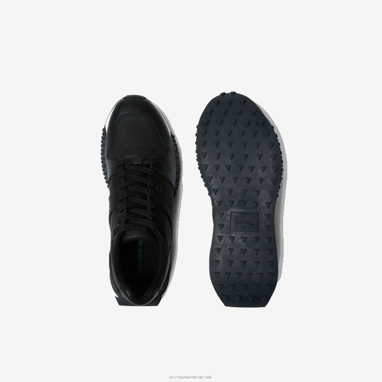 Lacoste l-spin deluxe 2.0 synthetische sneakers 0828H1763 zwart-wit 312 Heren