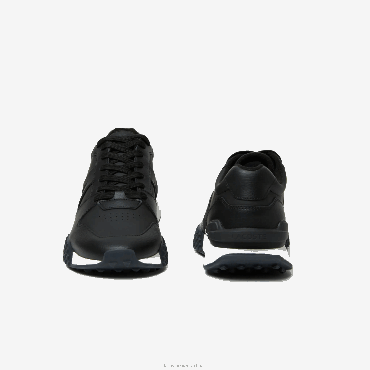 Lacoste l-spin deluxe 2.0 synthetische sneakers 0828H1763 zwart-wit 312 Heren