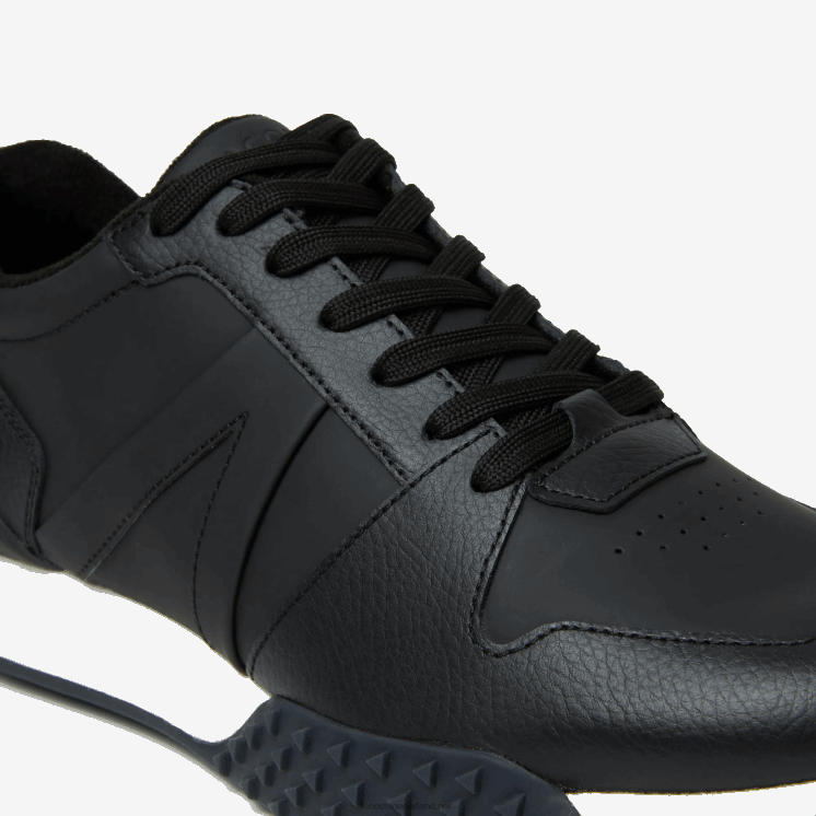 Lacoste l-spin deluxe 2.0 synthetische sneakers 0828H1763 zwart-wit 312 Heren