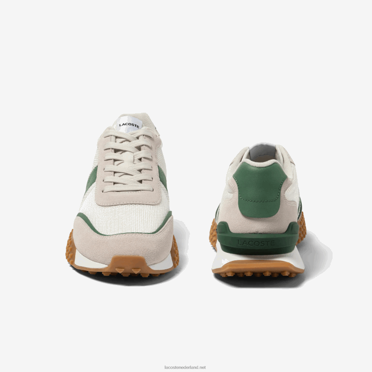 Lacoste l-spin deluxe leren sneakers 0828H1738 wit/groen 082 Heren