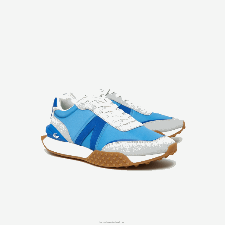 Lacoste l-spin luxe lederen kleurcontrast sneakers 0828H1790 marineblauw bn1 Heren