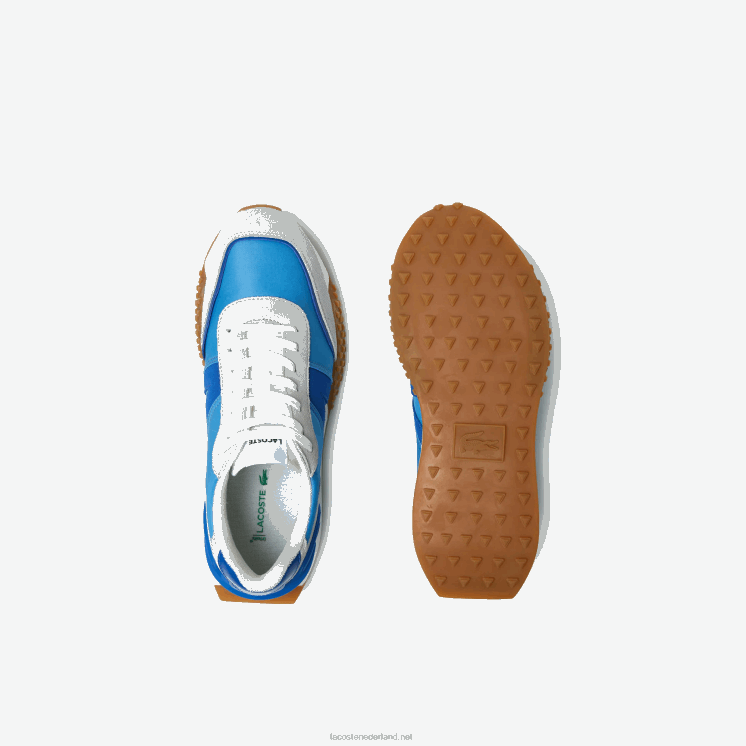 Lacoste l-spin luxe lederen kleurcontrast sneakers 0828H1790 marineblauw bn1 Heren