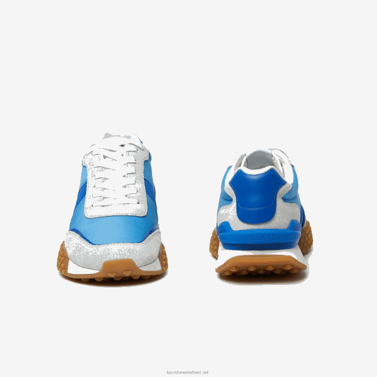 Lacoste l-spin luxe lederen kleurcontrast sneakers 0828H1790 marineblauw bn1 Heren