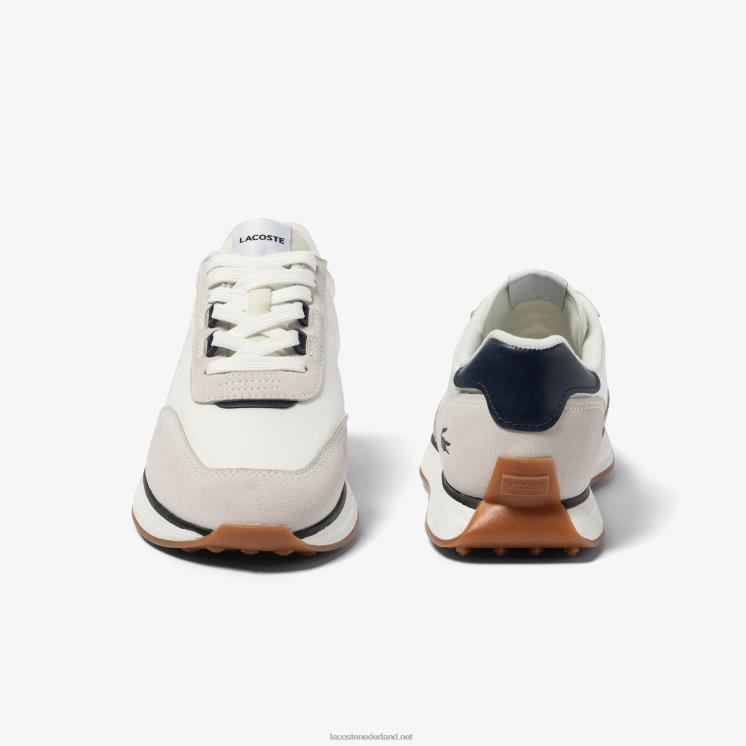 Lacoste l-spin stoffen sneakers 0828H1748 wit & marine 042 Heren