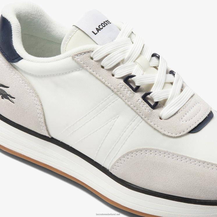 Lacoste l-spin stoffen sneakers 0828H1748 wit & marine 042 Heren