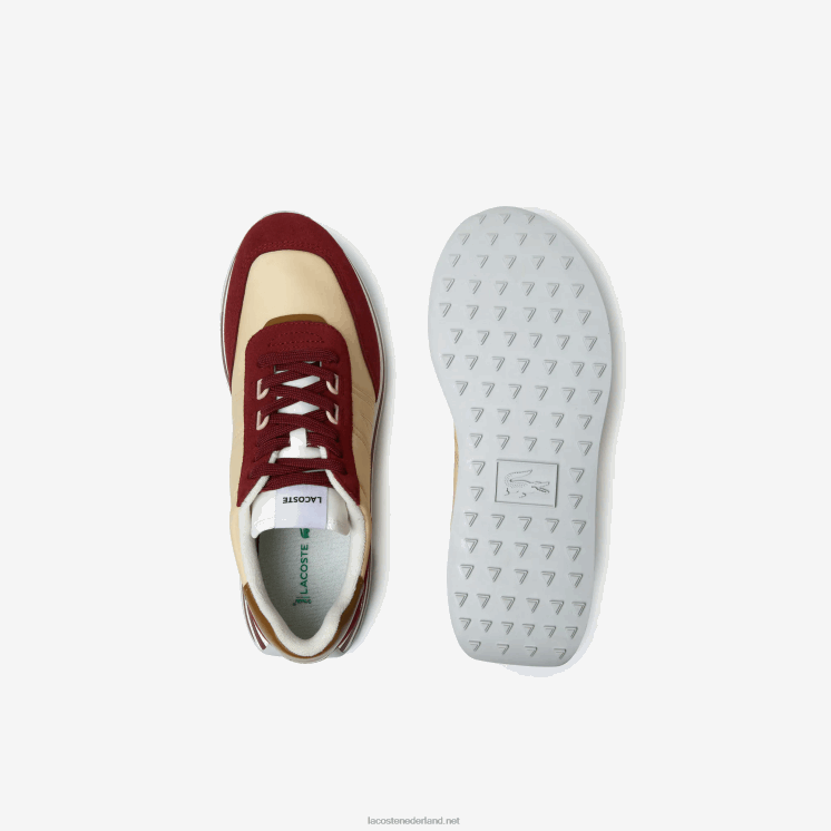 Lacoste l-spin stoffen sneakers 0828H1844 rood bg7 Heren