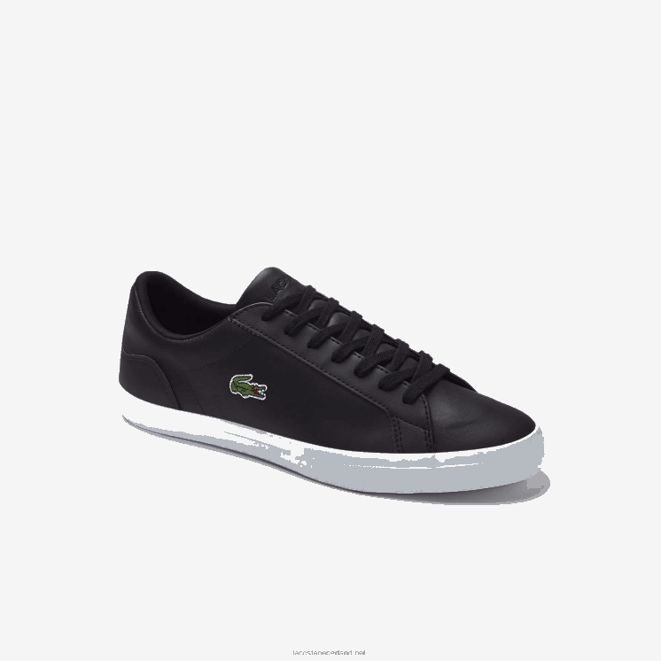 Lacoste lerond leren sneakers 0828H1716 zwart 024 Heren