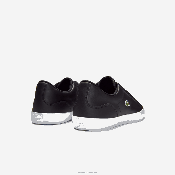 Lacoste lerond leren sneakers 0828H1716 zwart 024 Heren