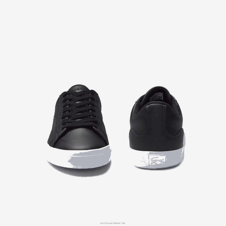 Lacoste lerond leren sneakers 0828H1716 zwart 024 Heren