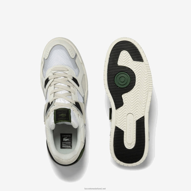 Lacoste lt125 leren sneakers 0828H1730 wit & gebroken wit 65t Heren