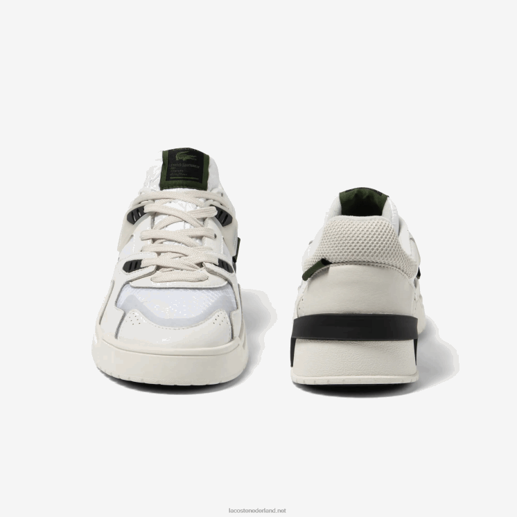 Lacoste lt125 leren sneakers 0828H1730 wit & gebroken wit 65t Heren