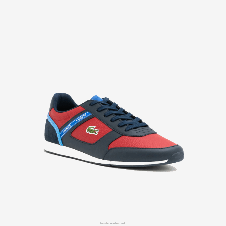 Lacoste menerva sport synthetische sneakers 0828H1908 marineblauw & rood 144 Heren