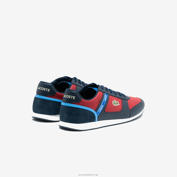 Lacoste menerva sport synthetische sneakers 0828H1908 marineblauw & rood 144 Heren
