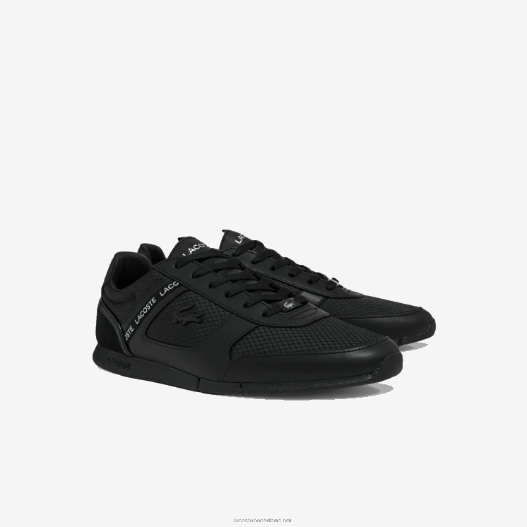 Lacoste menerva textiel sneakers 0828H1701 zwart 02u Heren