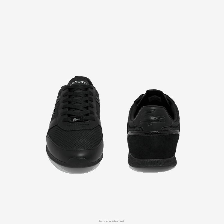Lacoste menerva textiel sneakers 0828H1701 zwart 02u Heren