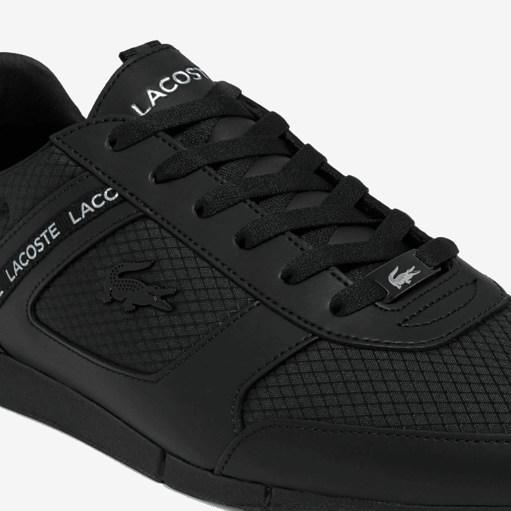 Lacoste menerva textiel sneakers 0828H1701 zwart 02u Heren