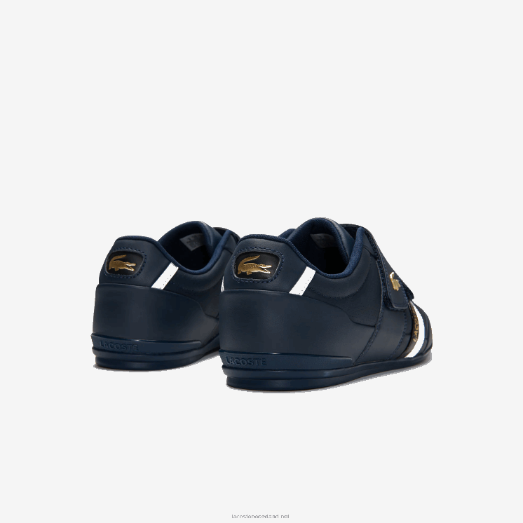 Lacoste misano riem leer en synthetische sneakers 0828H1879 marine nb0 Heren