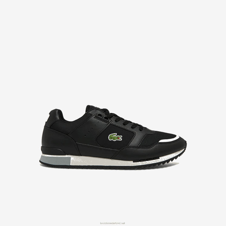 Lacoste partner piste sneakers van synthetisch en textiel 0828H1720 zwart & grijs 231 Heren