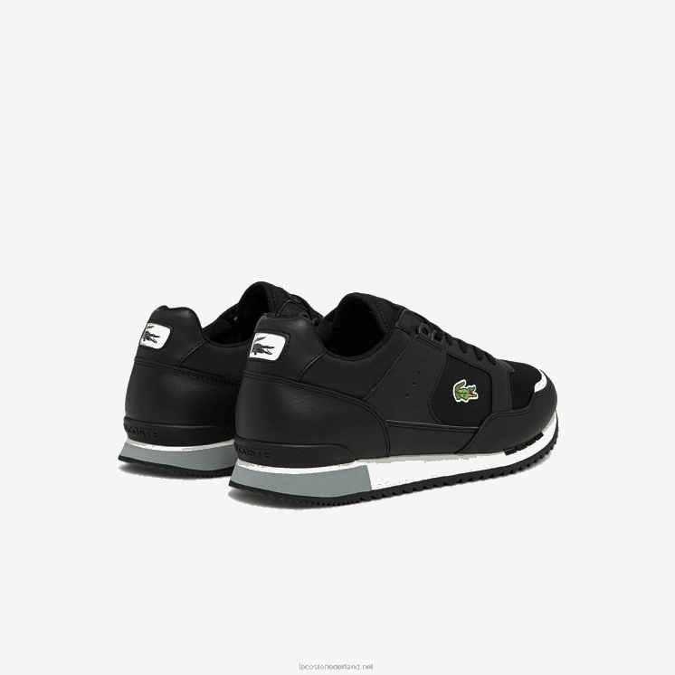 Lacoste partner piste sneakers van synthetisch en textiel 0828H1720 zwart & grijs 231 Heren