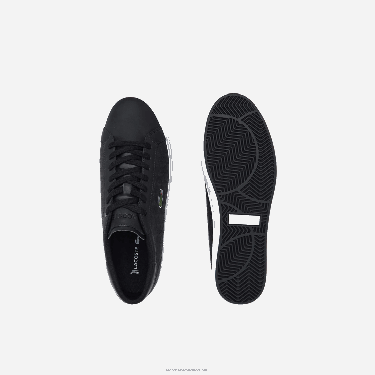 Lacoste powercourt leren sneakers 0828H1702 zwart-wit 312 Heren