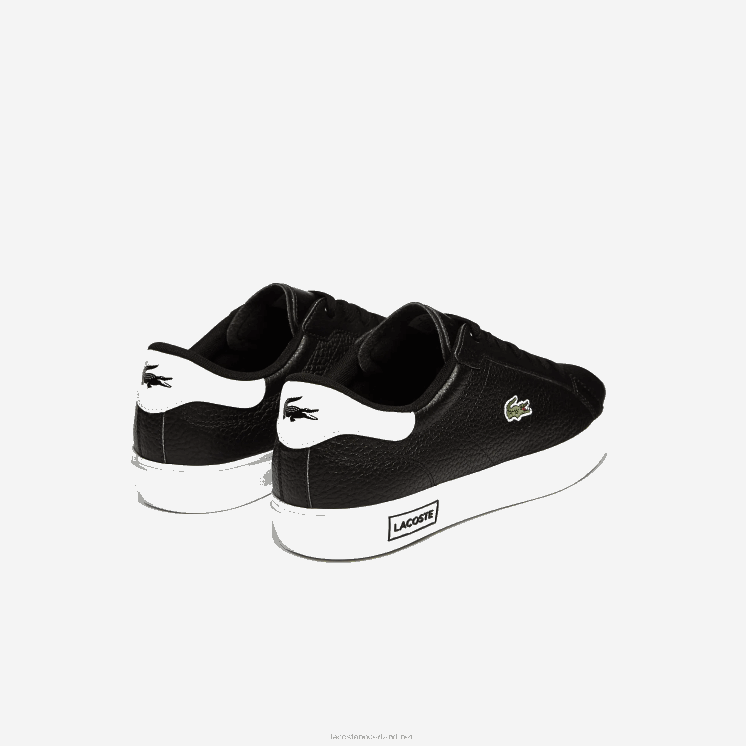 Lacoste powercourt leren sneakers 0828H1805 zwart-wit 312 Heren