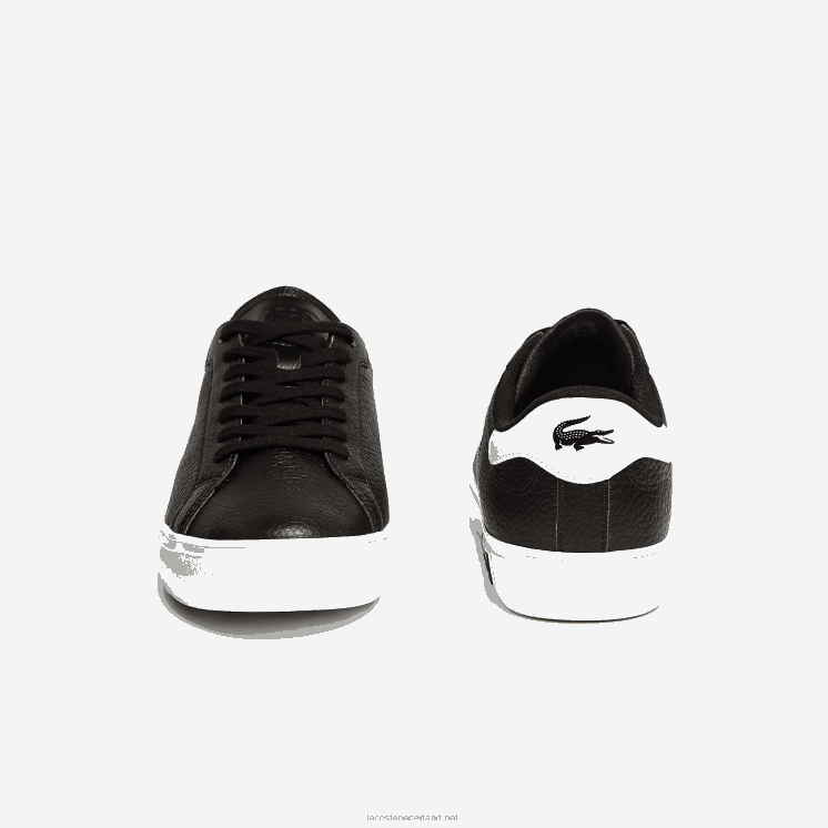 Lacoste powercourt leren sneakers 0828H1805 zwart-wit 312 Heren