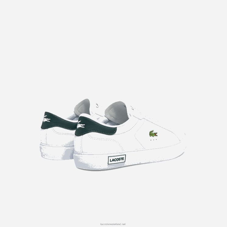 Lacoste powercourt leren sneakers 0828H1806 wit & donkergroen 1r5 Heren