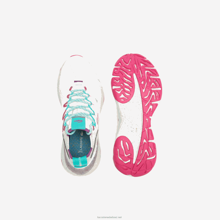 Lacoste re-comfort sneakers van synthetisch en textiel 0828H1834 wit & rood 286 Heren