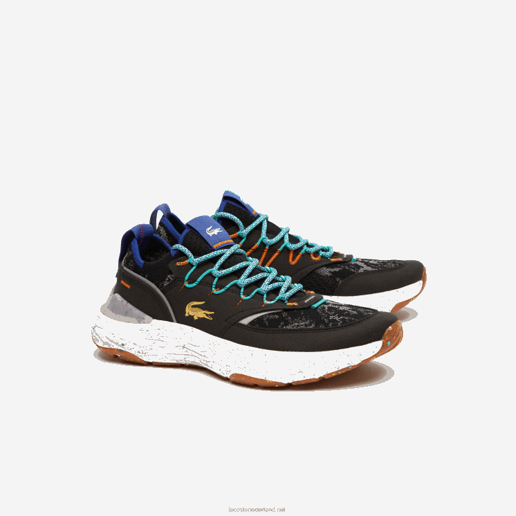 Lacoste re-comfort sneakers van synthetisch en textiel 0828H1835 zwart & gebroken wit 454 Heren