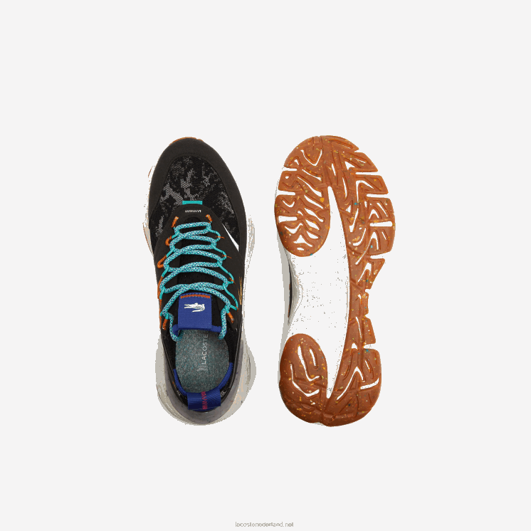 Lacoste re-comfort sneakers van synthetisch en textiel 0828H1835 zwart & gebroken wit 454 Heren