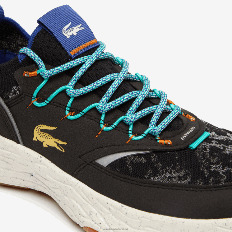 Lacoste re-comfort sneakers van synthetisch en textiel 0828H1835 zwart & gebroken wit 454 Heren