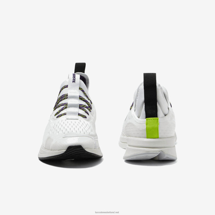 Lacoste run spin comfort textiel sneakers 0828H1795 wit & gebroken wit 65t Heren