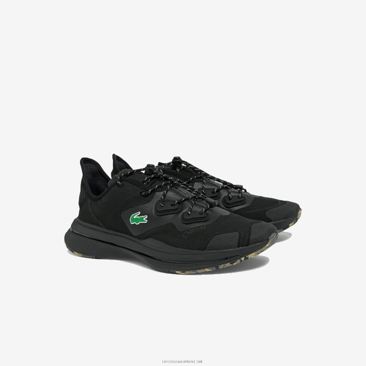 Lacoste run spin ultra gtx textiel sneakers 0828H1838 zwart 02u Heren