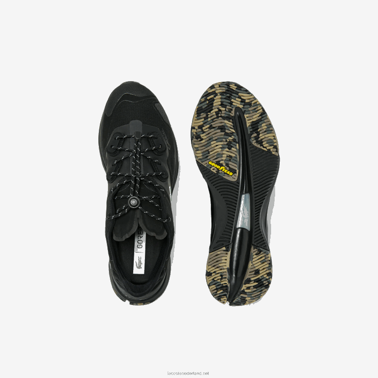 Lacoste run spin ultra gtx textiel sneakers 0828H1838 zwart 02u Heren