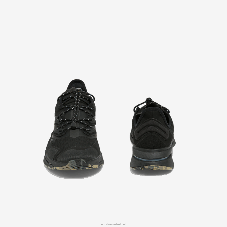 Lacoste run spin ultra gtx textiel sneakers 0828H1838 zwart 02u Heren