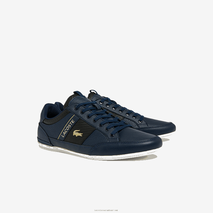 Lacoste sneakers van chaymon leer en koolstofvezel 0828H1769 marine nb0 Heren