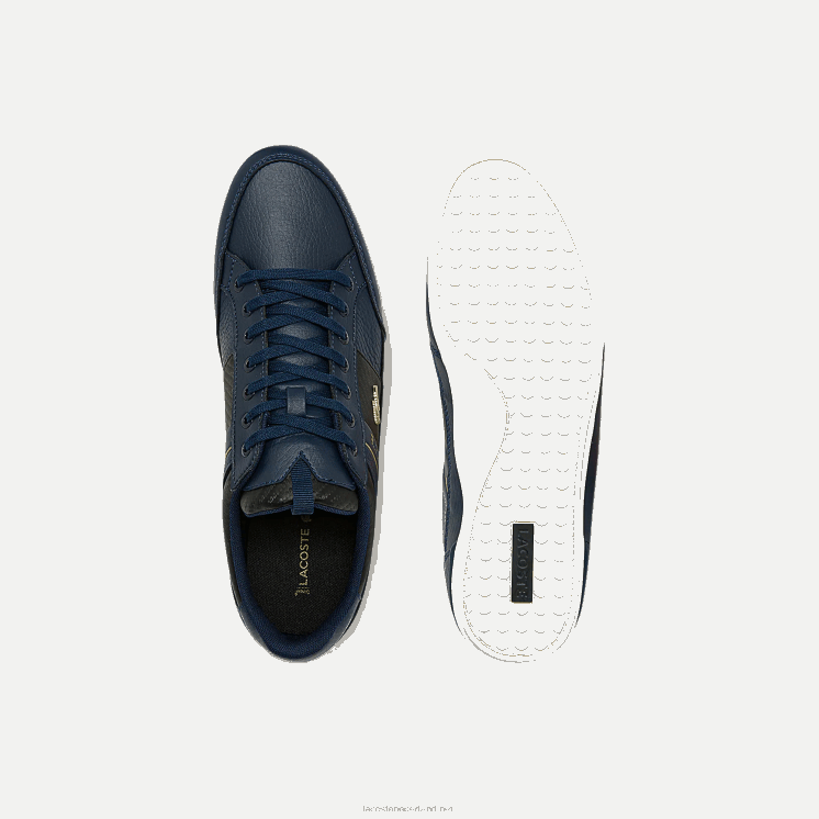 Lacoste sneakers van chaymon leer en koolstofvezel 0828H1769 marine nb0 Heren