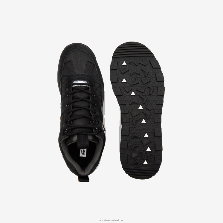 Lacoste urban breaker lo gtx sneakers van textiel en leer 0828H1864 zwart 02u Heren