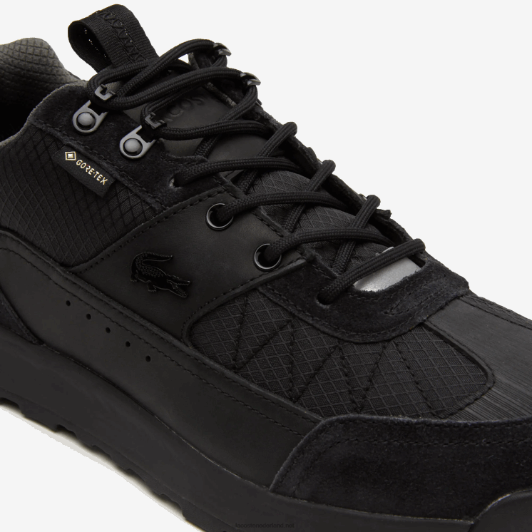 Lacoste urban breaker lo gtx sneakers van textiel en leer 0828H1864 zwart 02u Heren