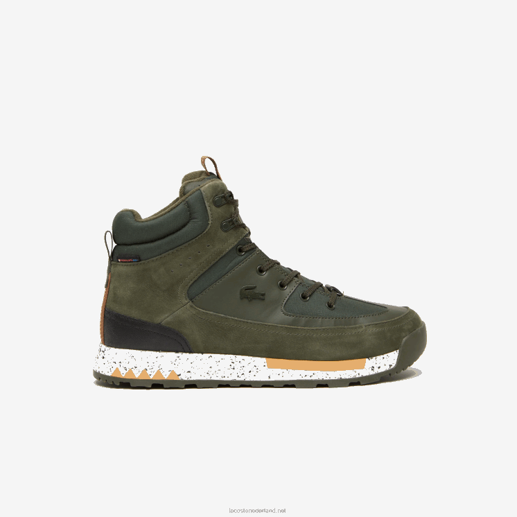 Lacoste urban breaker textiel en outdoorschoenen 0828H1891 donkergroen & gebroken wit 1x3 Heren