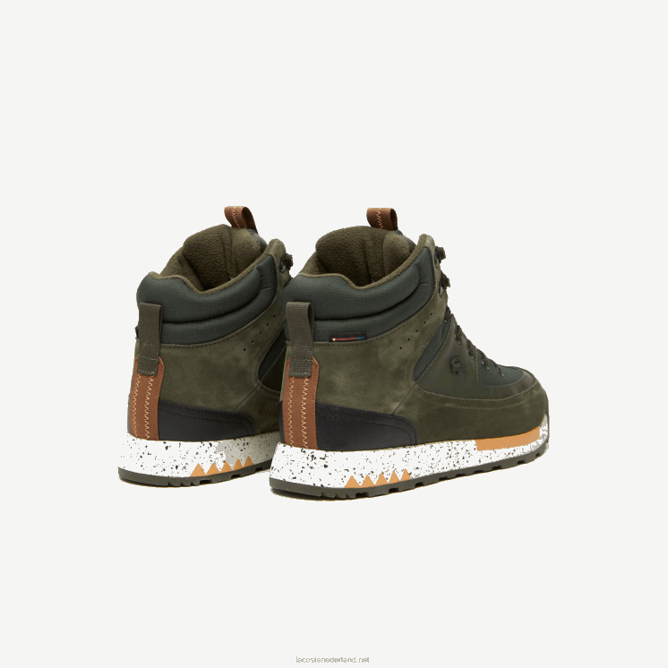 Lacoste urban breaker textiel en outdoorschoenen 0828H1891 donkergroen & gebroken wit 1x3 Heren
