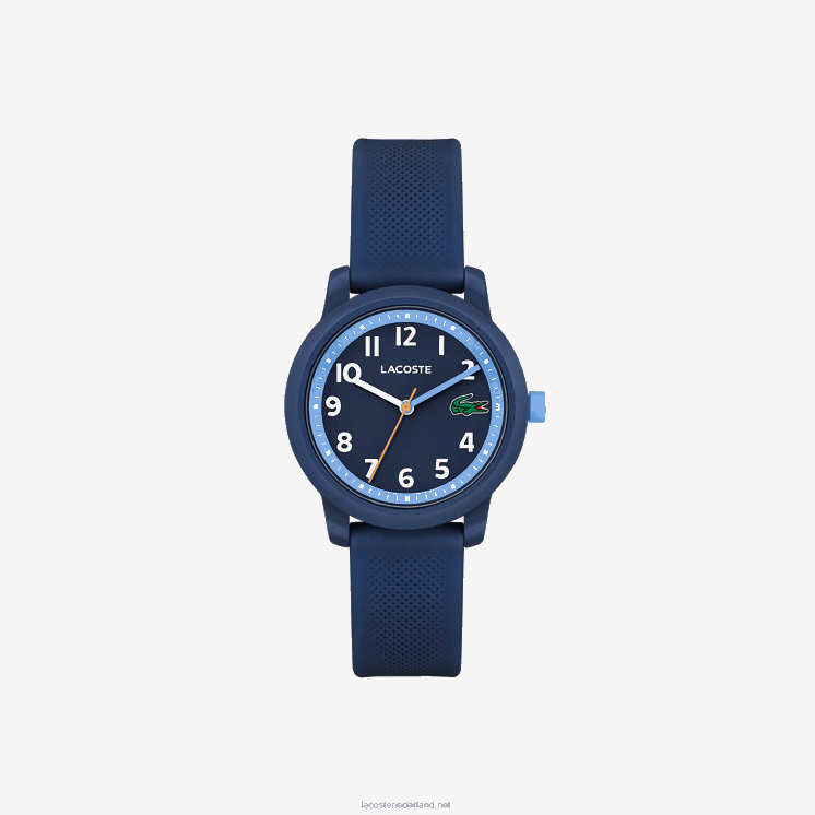 Lacoste 12.12 Horloge met 3 wijzers en siliconen band 0828H3300 blauw 000 kinderen