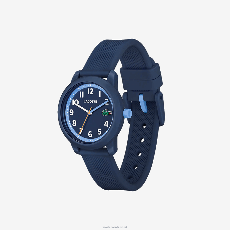 Lacoste 12.12 Horloge met 3 wijzers en siliconen band 0828H3300 blauw 000 kinderen