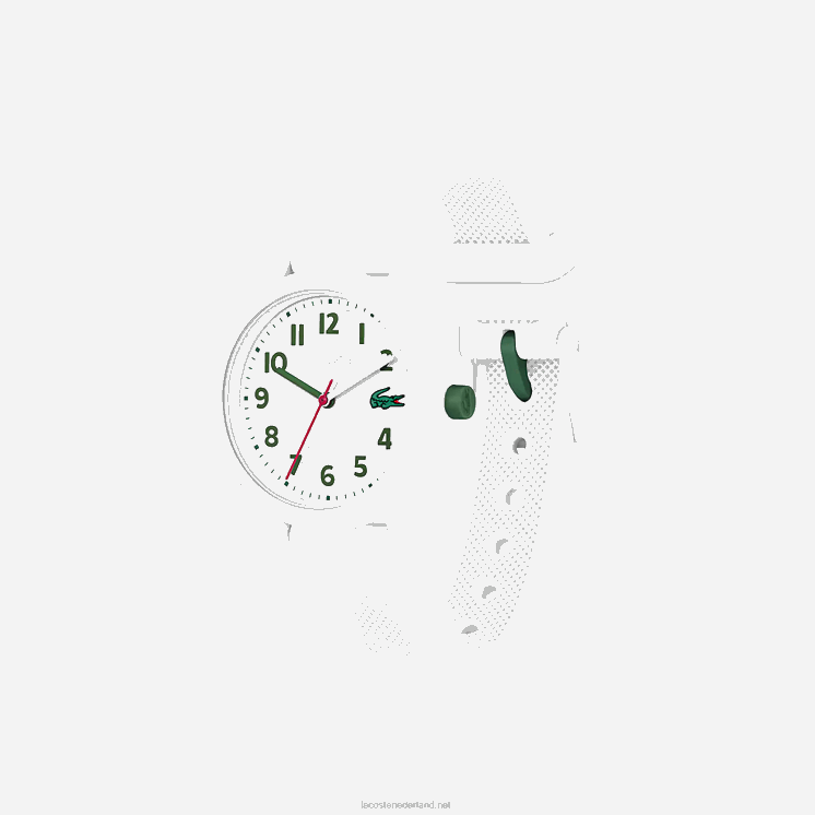 Lacoste Horloge met witte siliconen band 12.12 0828H3299 wit 000 kinderen